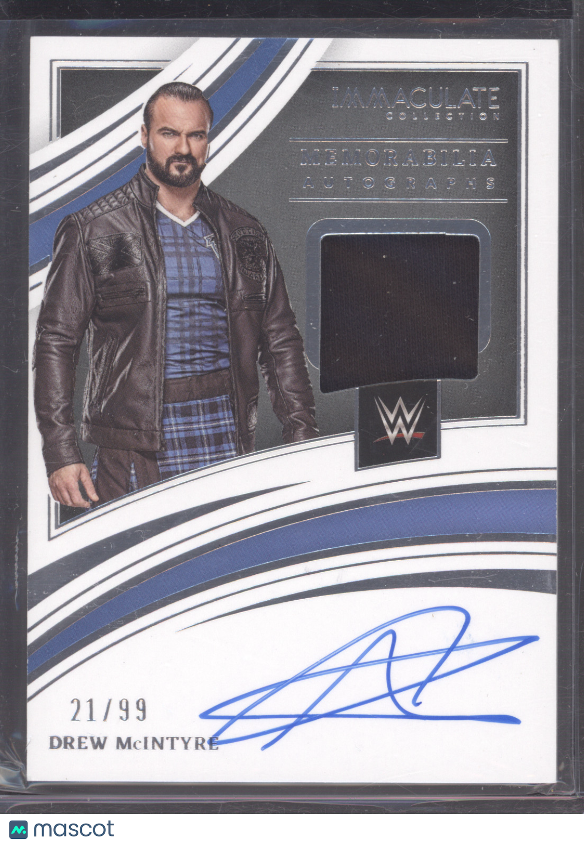 2022 Panini Immaculate WWE Drew McIntyre #MA-DMI Autograph 21/99 Memorabilia