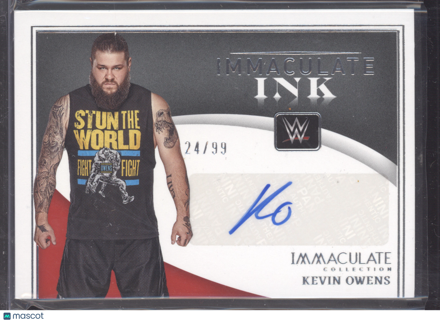 2022 Panini Immaculate Collection Immaculate Ink Kevin Owens #II-KOW 24/99