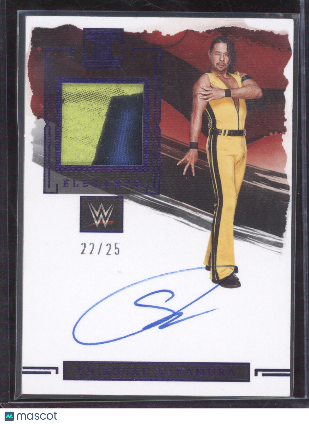 2023 Panini Impeccable WWE Shinsuke Nakamura #EM-SHN 22/25 Superstar-worn Auto