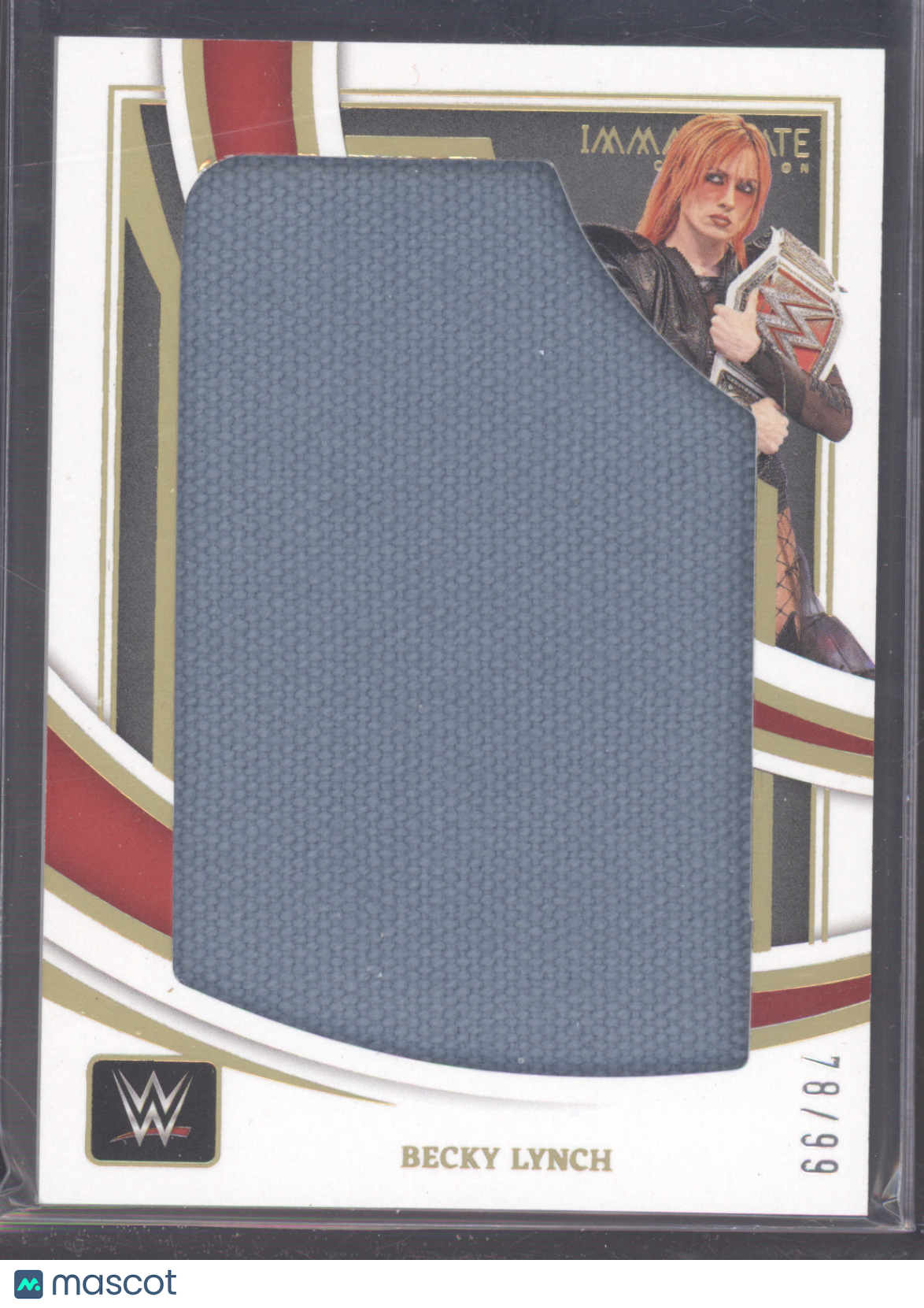 2022 Panini Immaculate Collection WWE Becky Lynch #BLY 78/99 Jumbo Ring Canvas