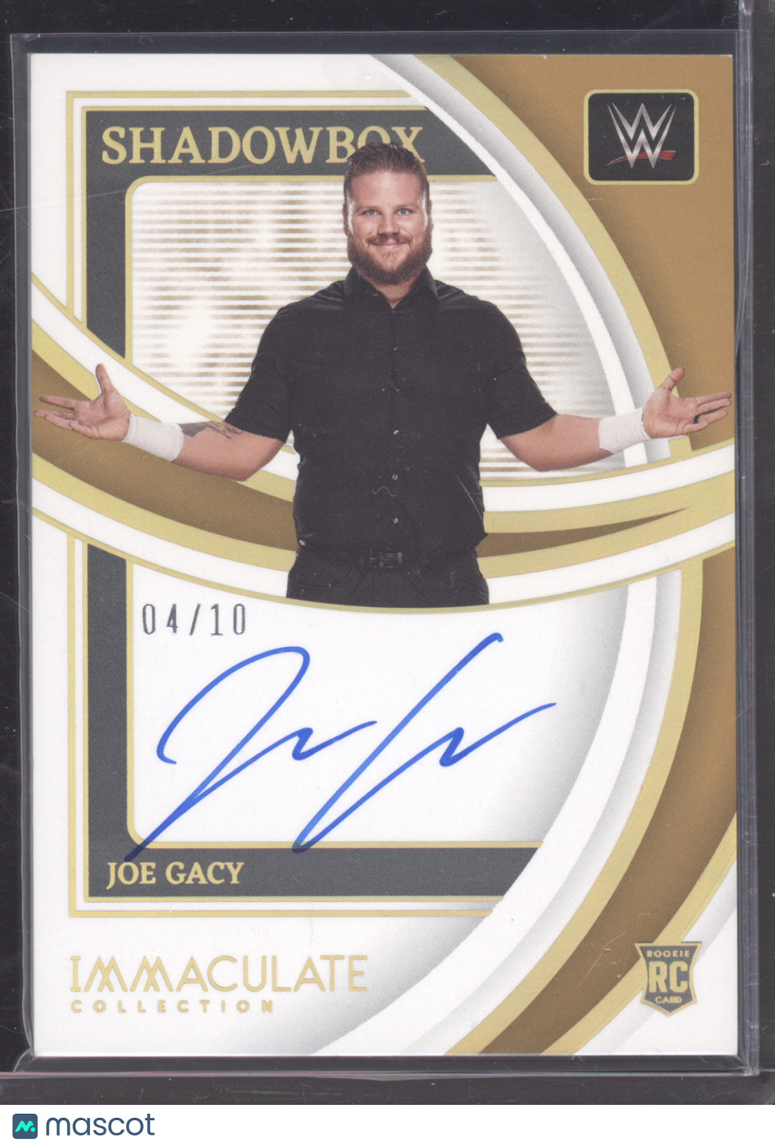 2022 Panini Immaculate Collection Shadowbox Joe Gacy #SH-JGC Gold Auto RC 04/10