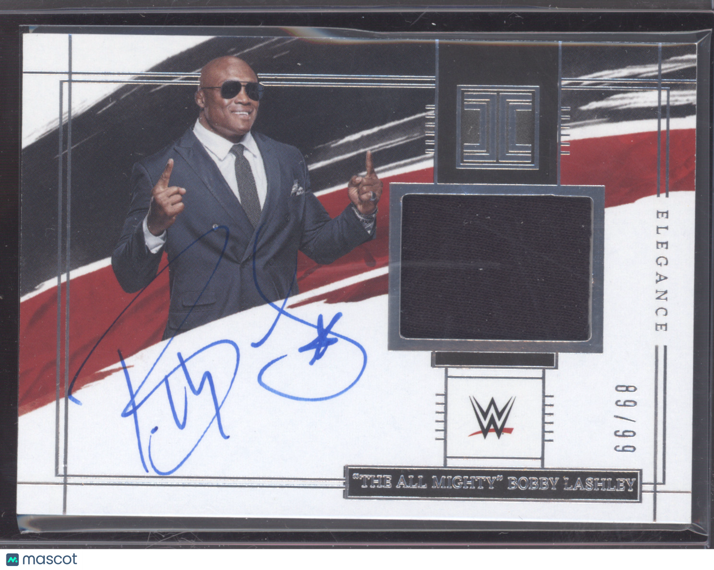 2022 Panini Impeccable Elegance Bobby Lashley #EM-BLS Superstar-worn 89/99