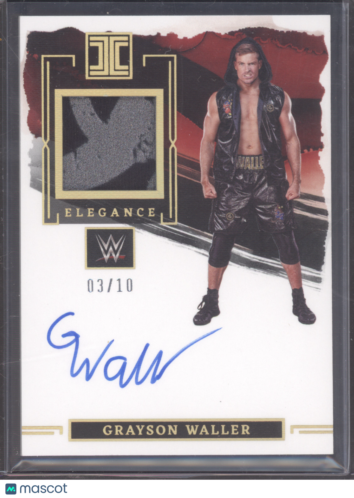 2023 Panini Impeccable WWE Elegance Autograph Grayson Waller #EM-GWL 03/10