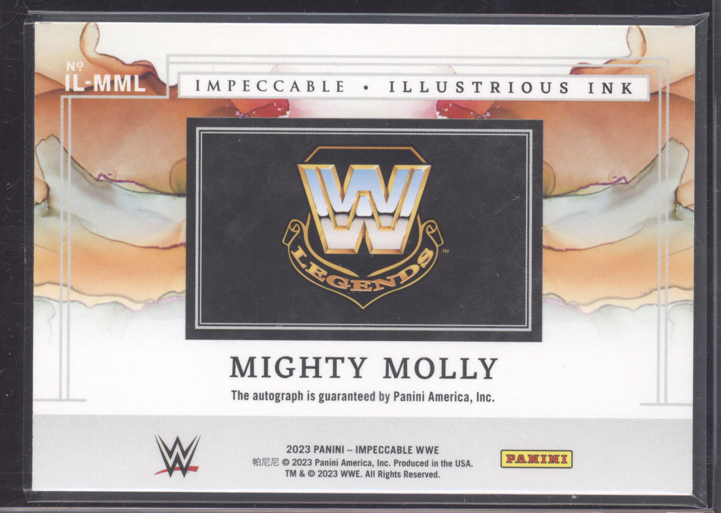 2023 Panini Impeccable WWE Illustrious Ink Mighty Molly #IL-MML 19/25