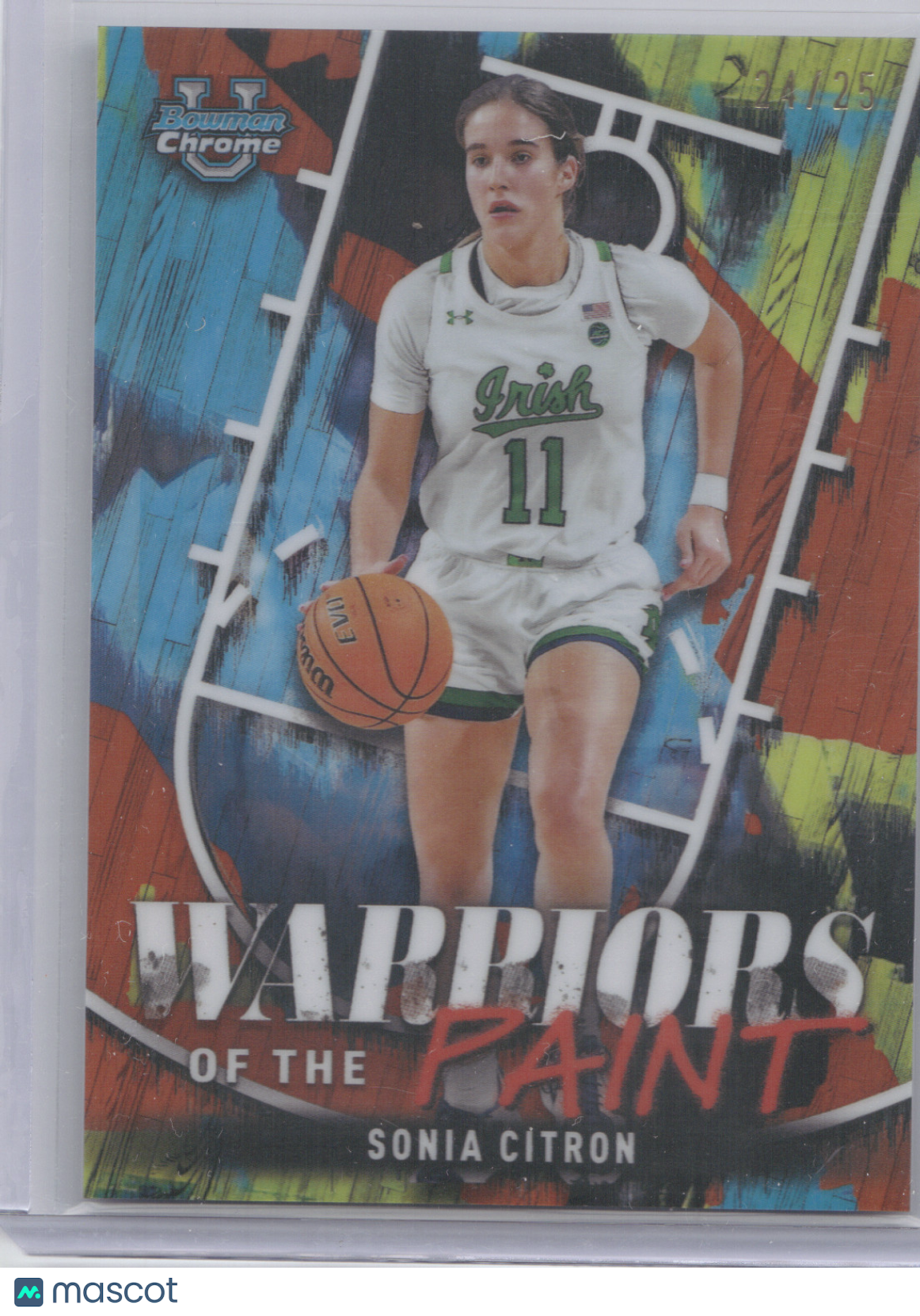 2024 Bowman Chrome University Warriors of the Paint Sonia Citron #WP-20 Orange