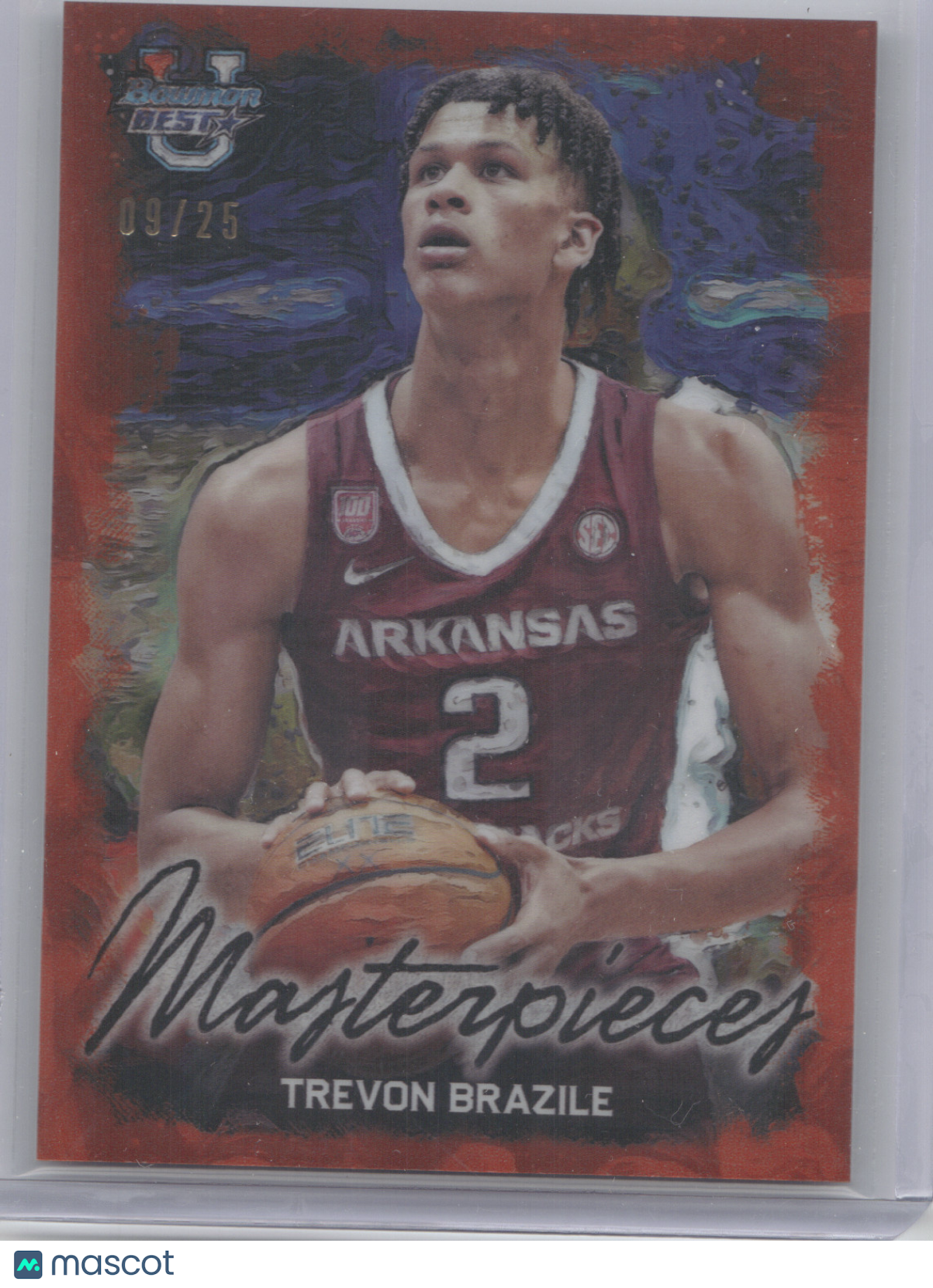 2024 Bowman University Best Masterpieces Trevon Brazile #BM-12 Orange 09/25