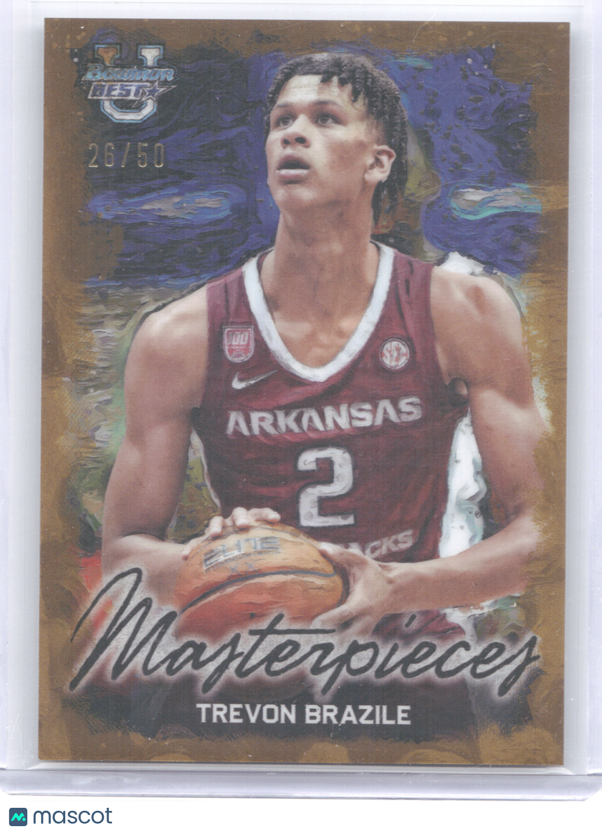 2024 Bowman University Best Masterpieces Trevon Brazile #BM-12 Gold 26/50