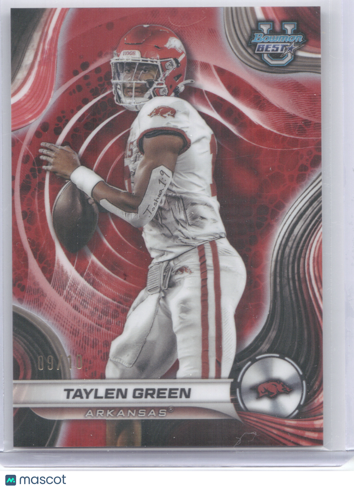 2024 Bowman Best University Taylen Green #83 Red 09/10
