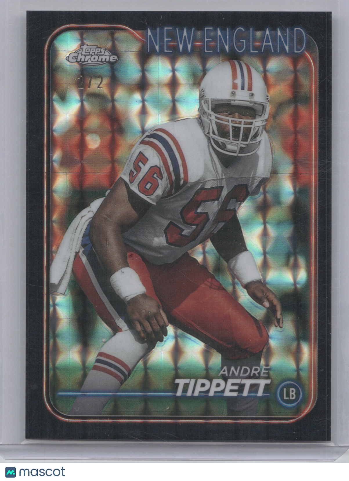 2024 Topps Chrome Andre Tippett #128 Black Geometric 2/2