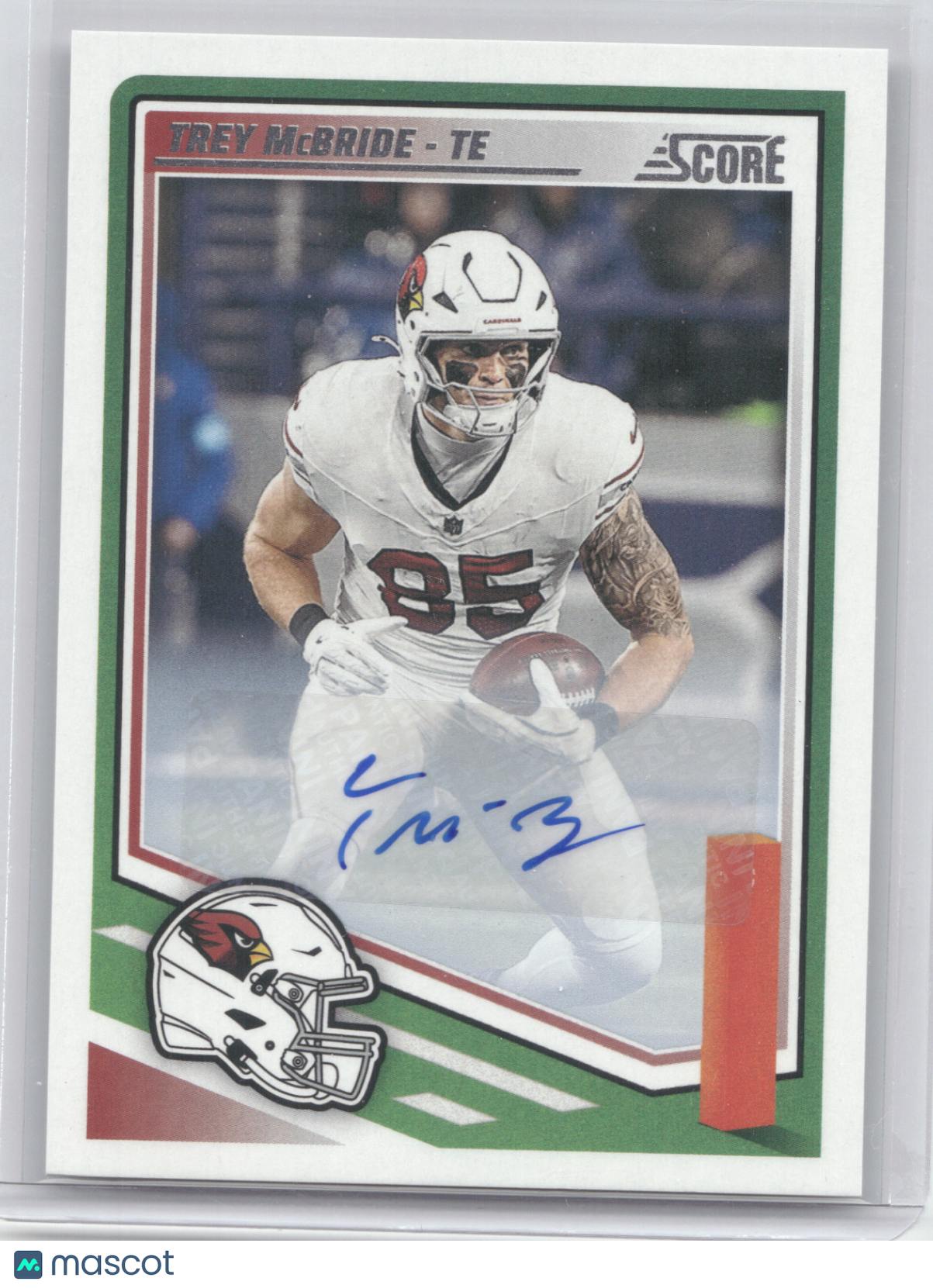 2025 Panini Score Football Trey McBride #5 Autograph