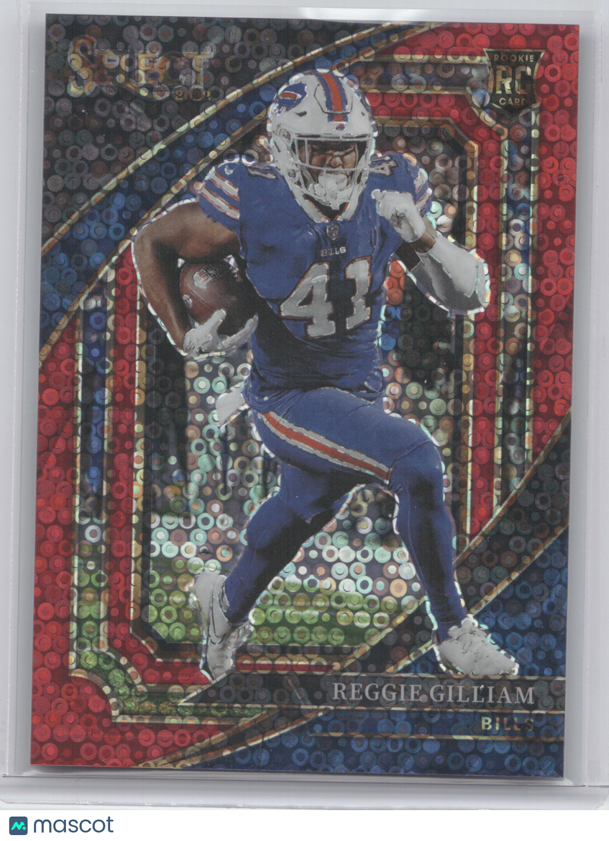 2022 Panini Select Reggie Gilliam #392 Red Disco Prizm RC 25/49