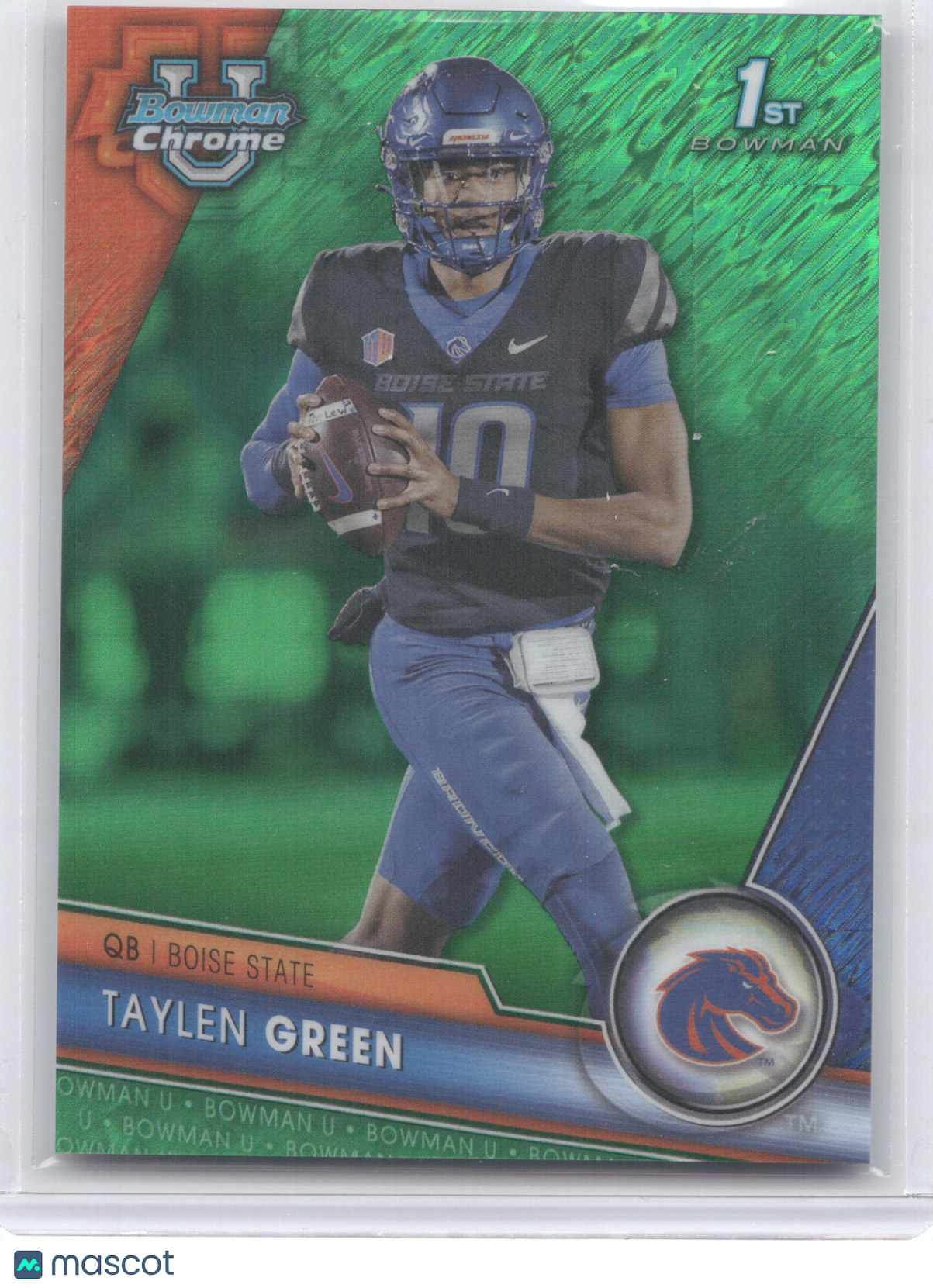 2023 Bowman Chrome University Taylen Green #14 Green Shimmer 68/99 1st Bowman