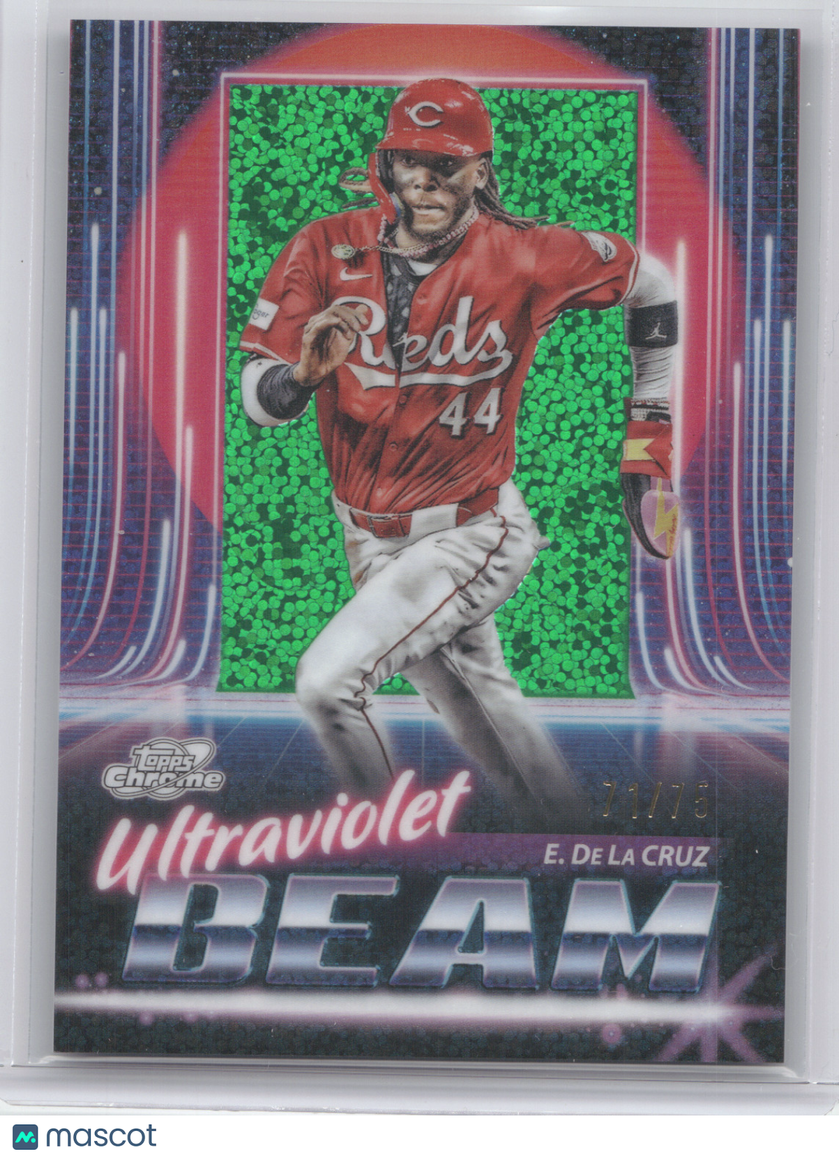 2025 Topps Cosmic Chrome Ultraviolet Beam Elly De La Cruz #UB-15 Green 71/75
