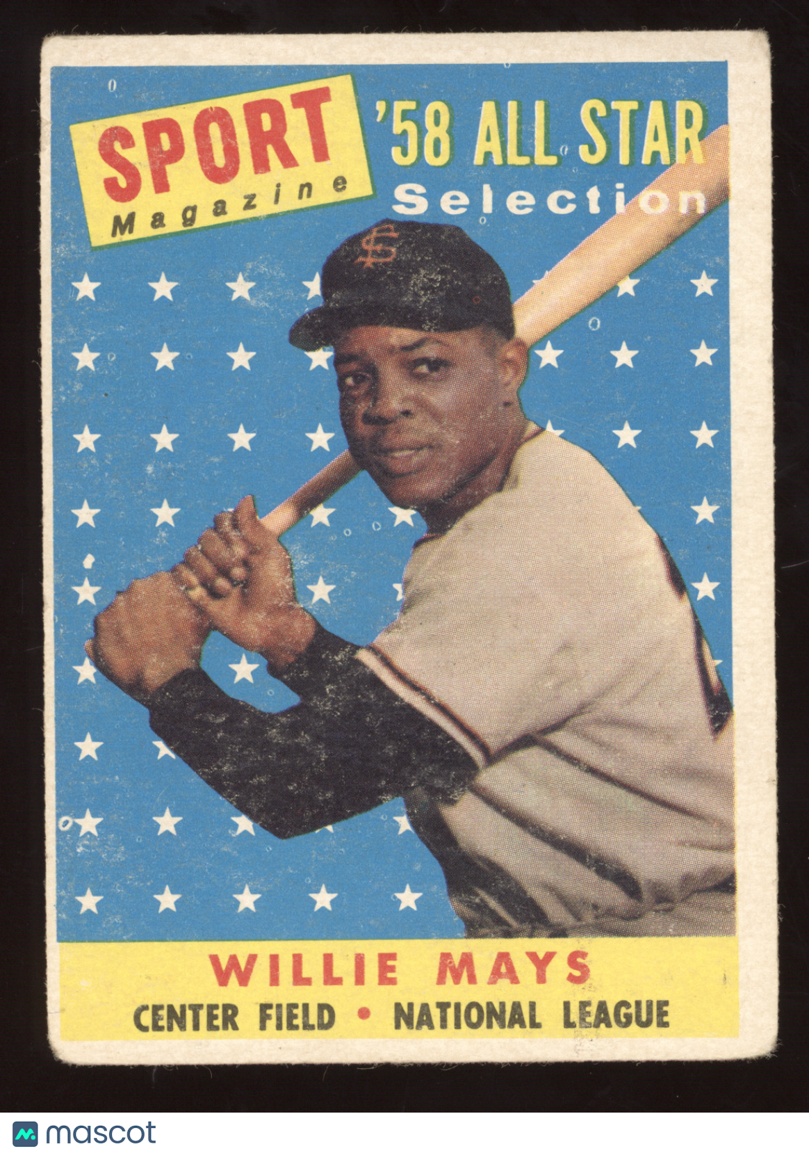 1958 Topps Sport Magazine All-Star Selection Willie Mays #486
