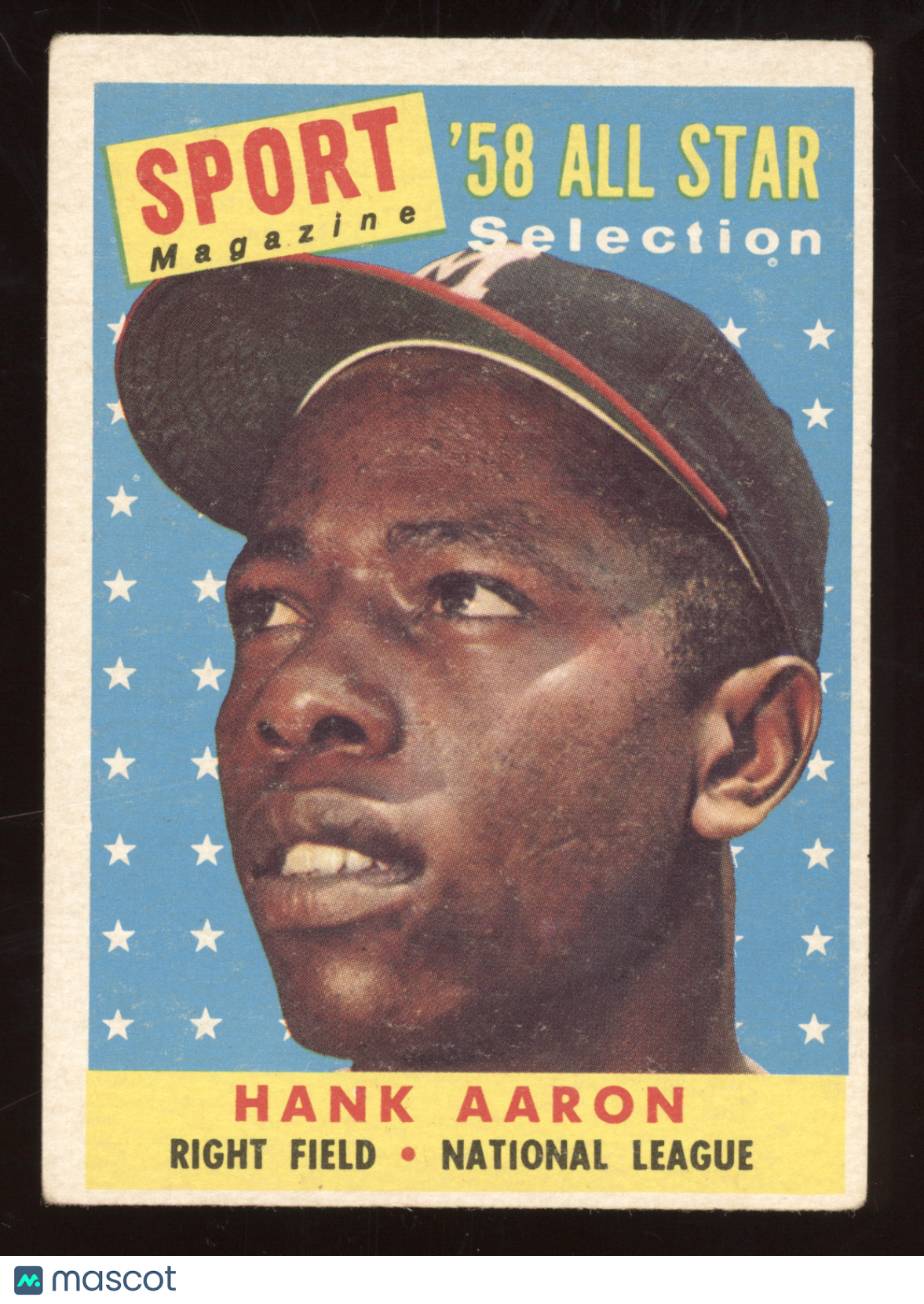 1958 Topps Sport Magazine All-Star Selection Hank Aaron #488