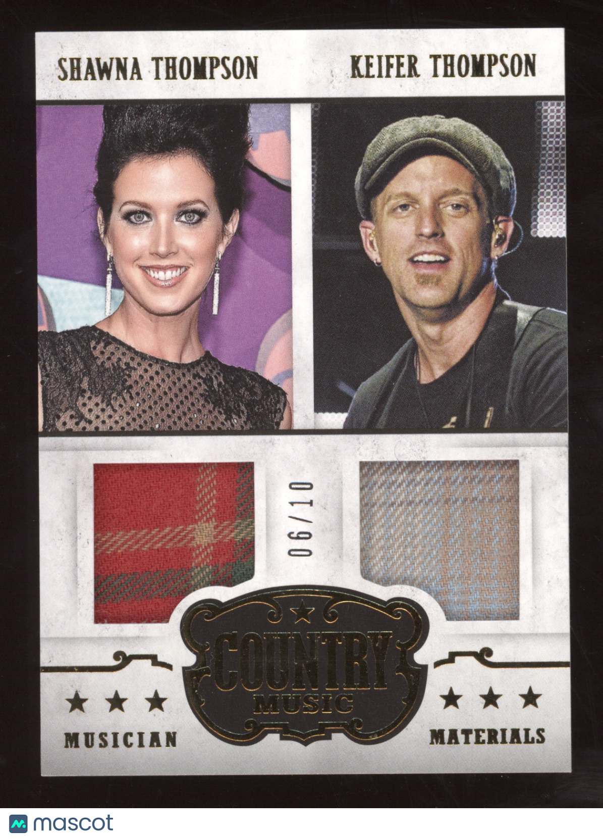 2014 Panini Country Music Musician Materials K. Thompson/S. Thompson 06/10 #MCTS