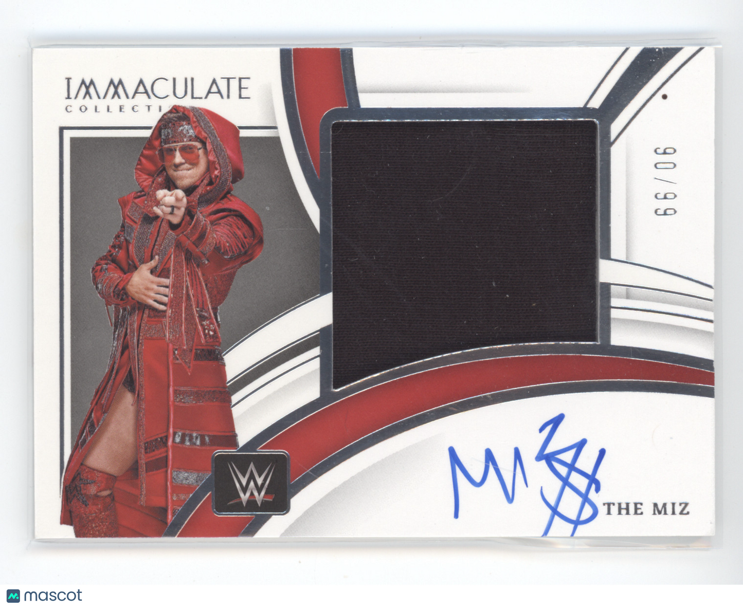 2022 Panini Immaculate Collection WWE The Miz #PM-MIZ 90/99 Superstar-worn