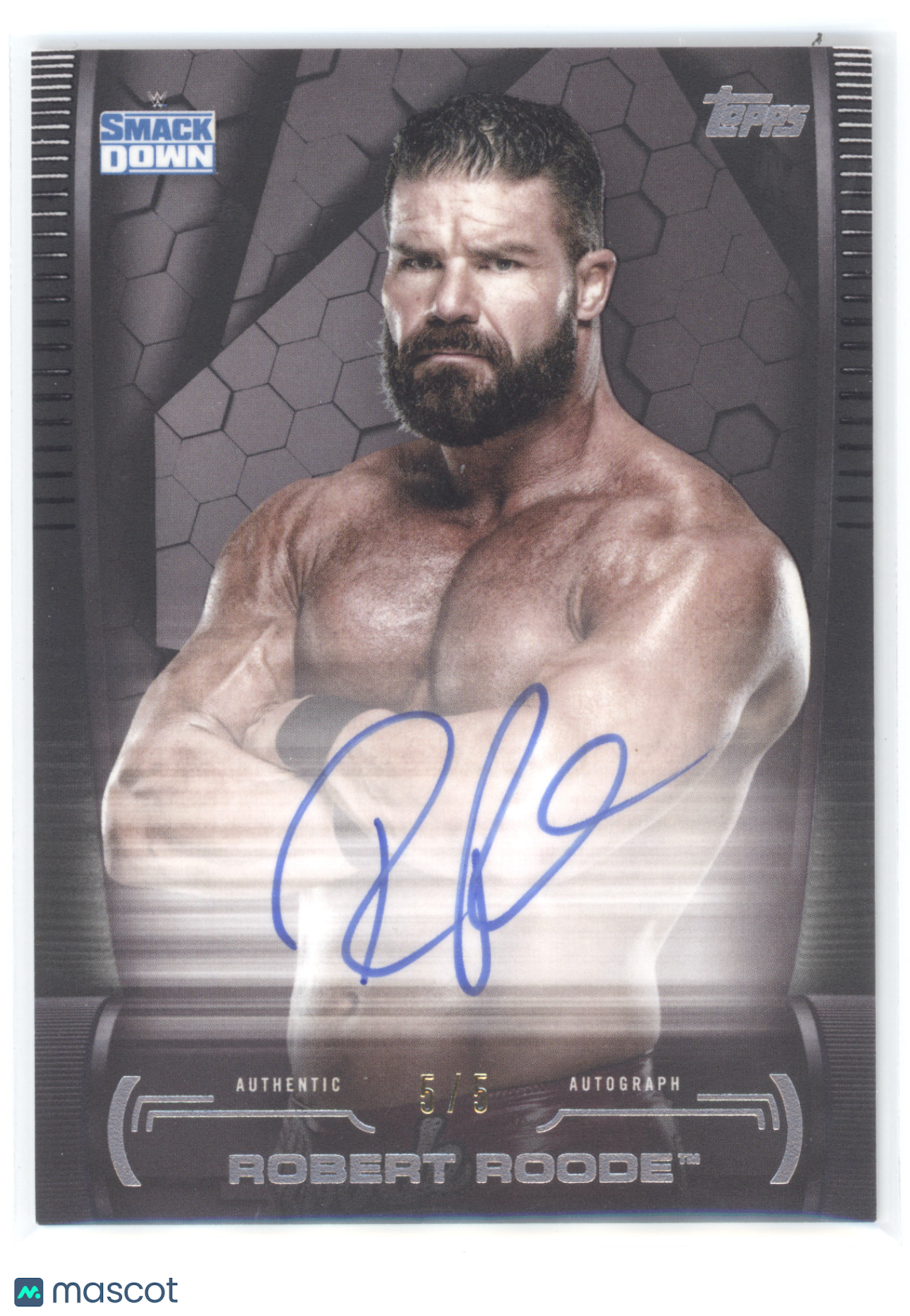 2021 Topps WWE Undisputed Robert Roode #A-RR Authentic Superstar Autograph Card