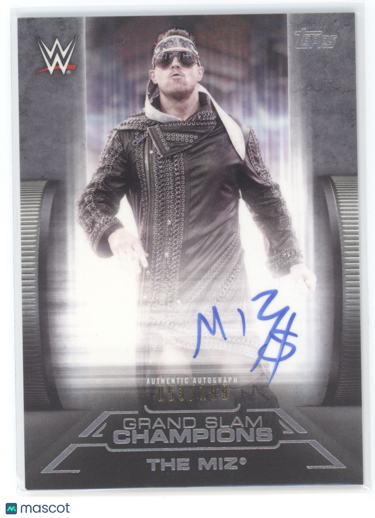 2021 Topps WWE Undisputed Grand Slam Champions The Miz #GA-TM 053/199