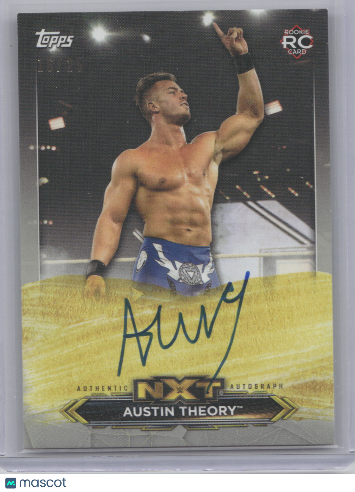 2020 Topps NXT Roster Autograph Austin Theory #A-AT 16/25 RC