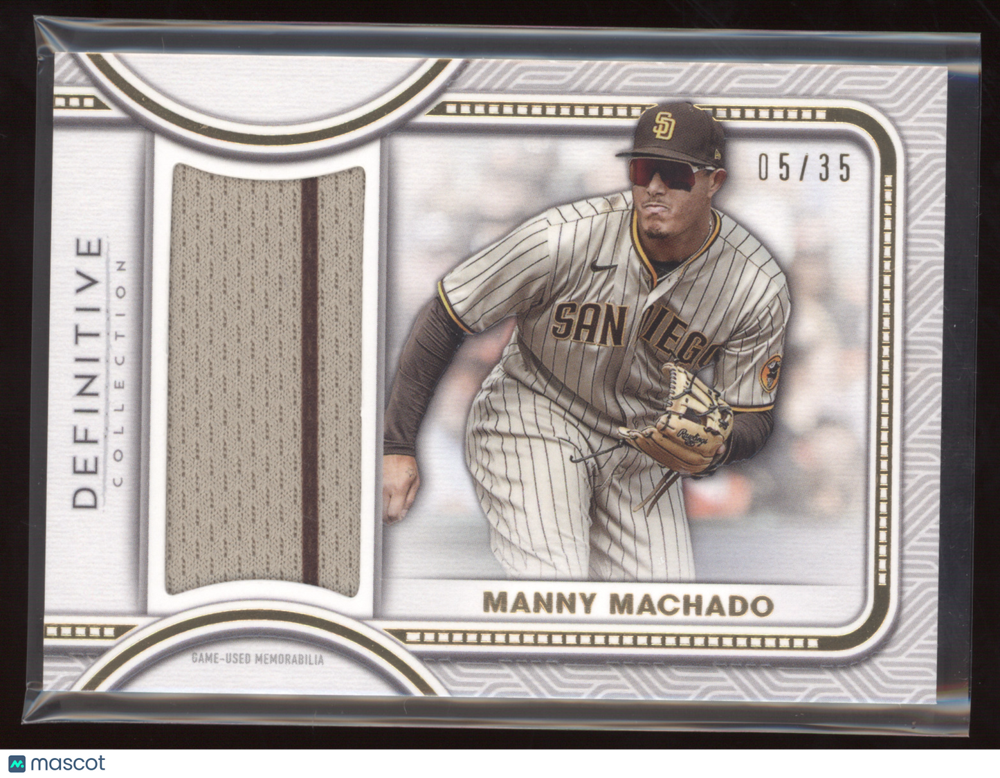 2022 Topps Definitive Collection Manny Machado #DJR-MMA 05/35 Jumbo Relic Card