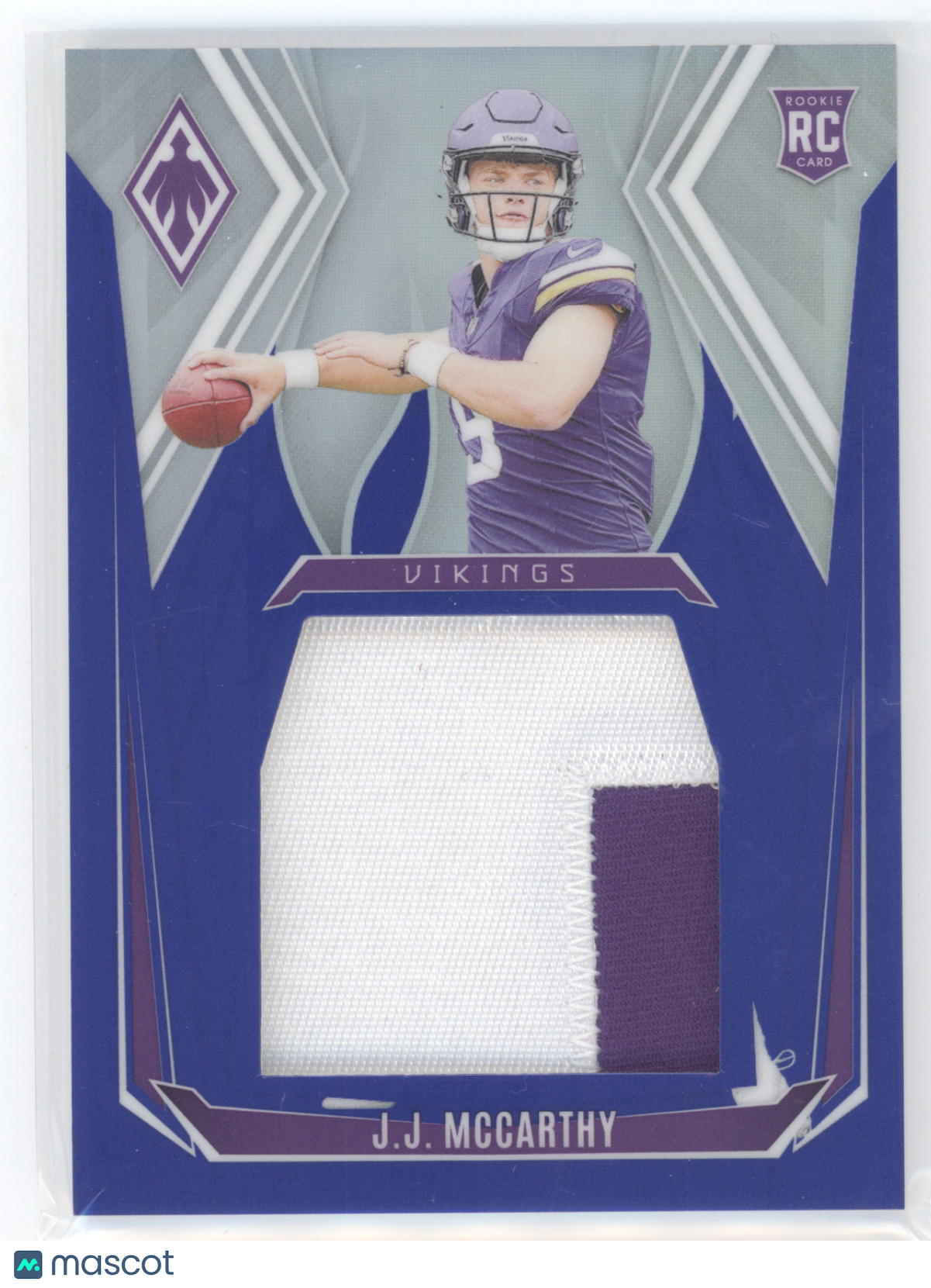 2025 Panini Phoenix Phoenix Football J.J. McCarthy #PPJMY Pandora Patch 05/49 RC
