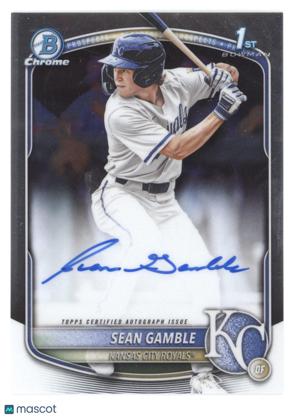2025 Bowman Chrome Prospect Autograph Sean Gamble #CPA-SG