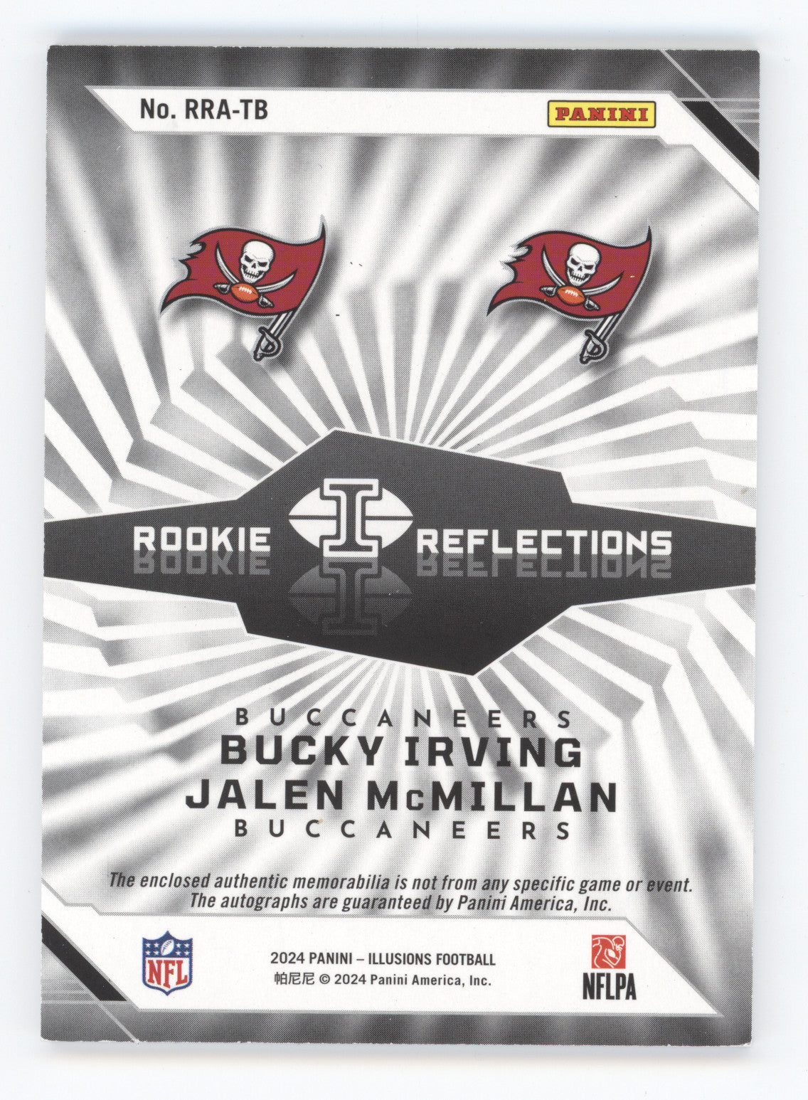 2024 Panini Illusions Rookie Reflections B. Irving/J. McMillan Dual Autograph RC