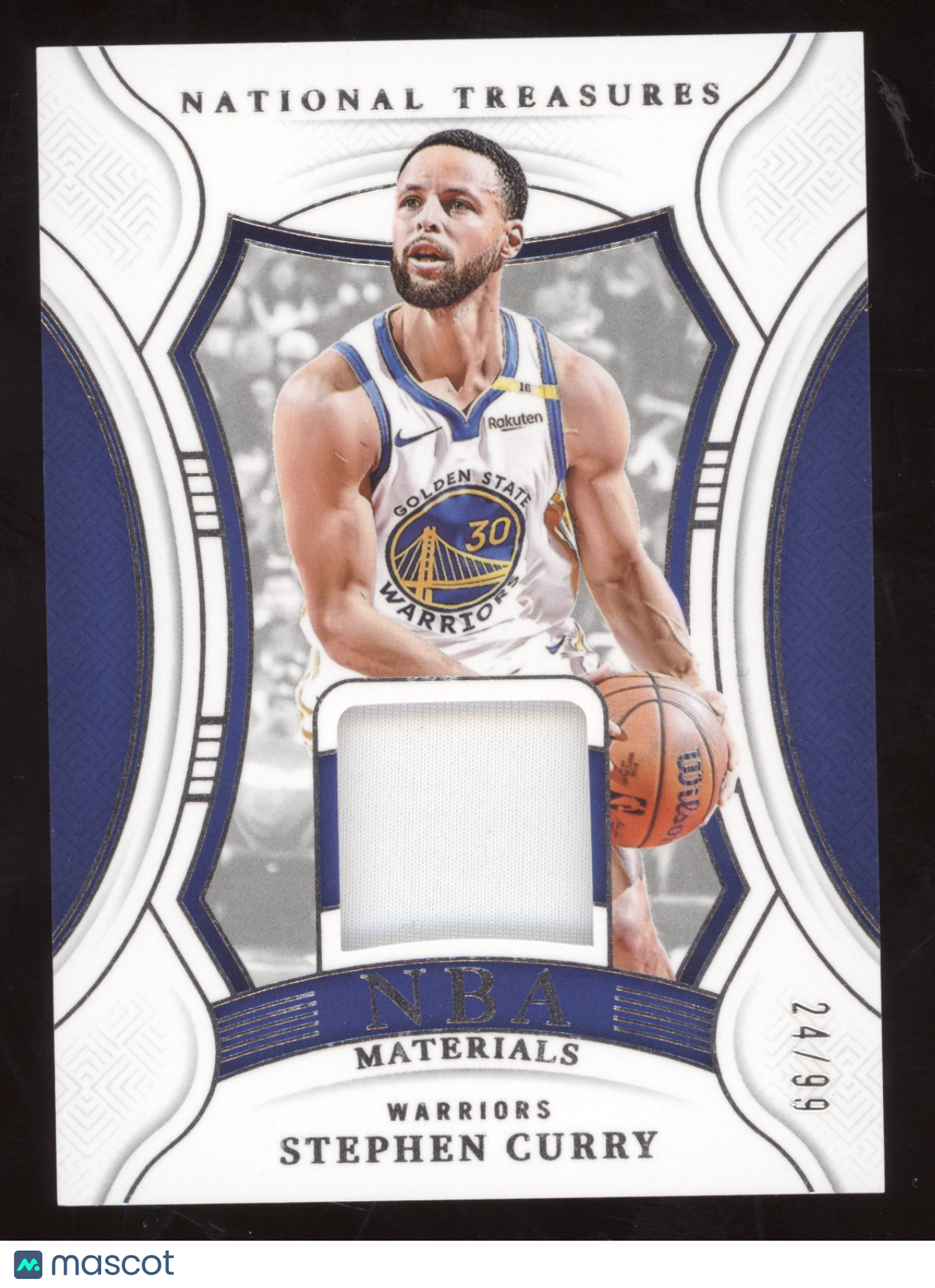 2024 National Treasures NBA Materials Stephen Curry #NBA-SCY Game-worn 24/99