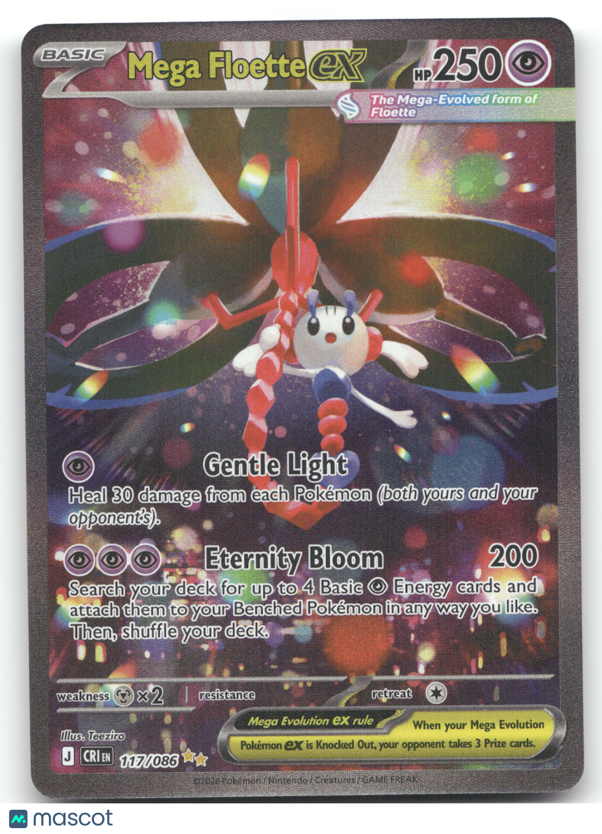 2026 Mega Evolution Chaos Rising Mega Floette ex Secret Rare #117/086