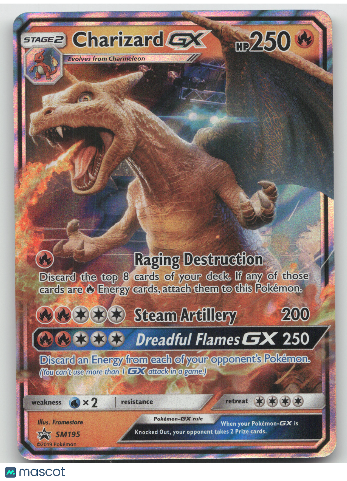 2019 Sun & Moon Promos Charizard GX Black Star Promo #SM195