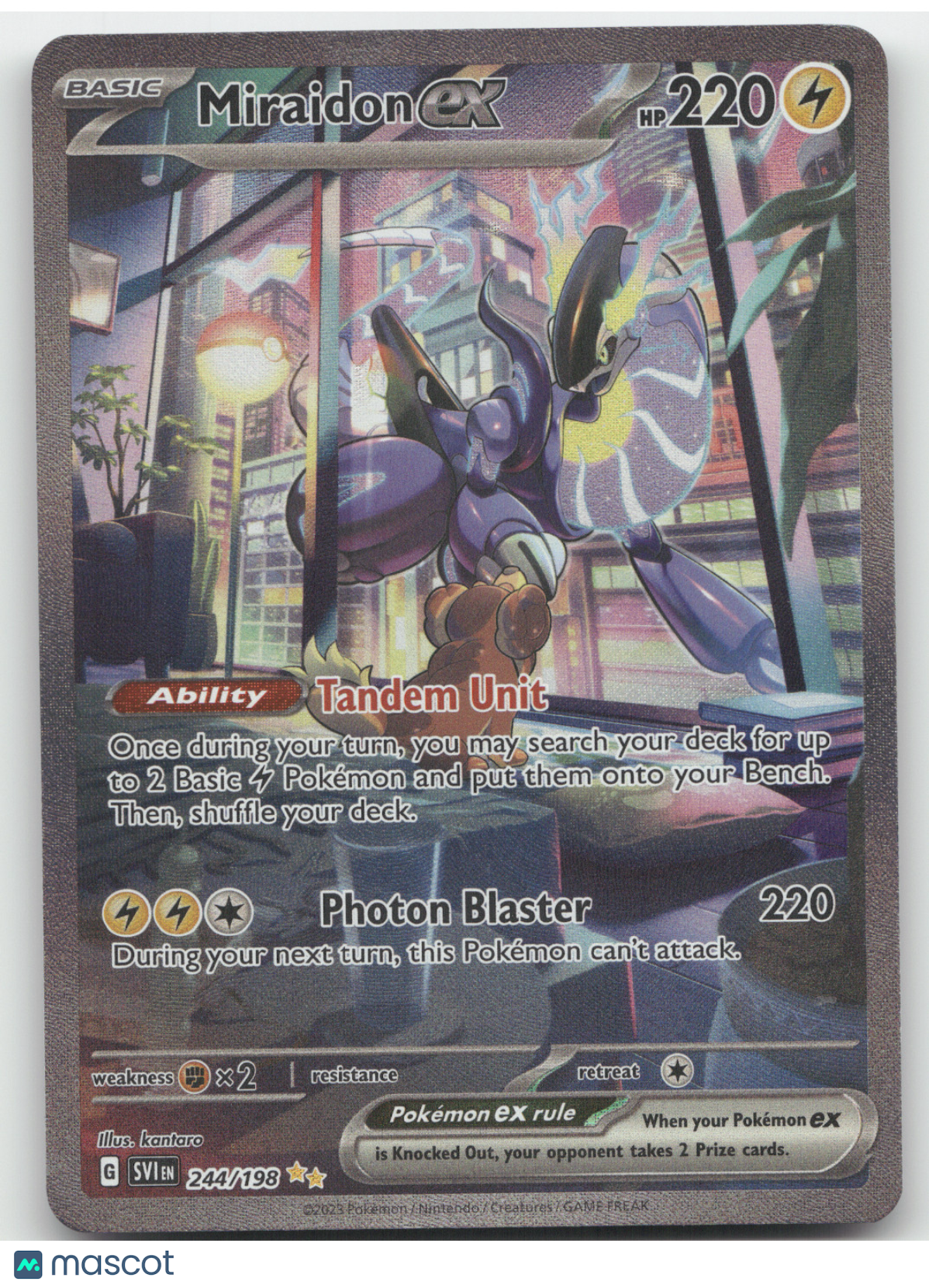 2023 Scarlet & Violet Miraidon ex Secret Rare #244/198