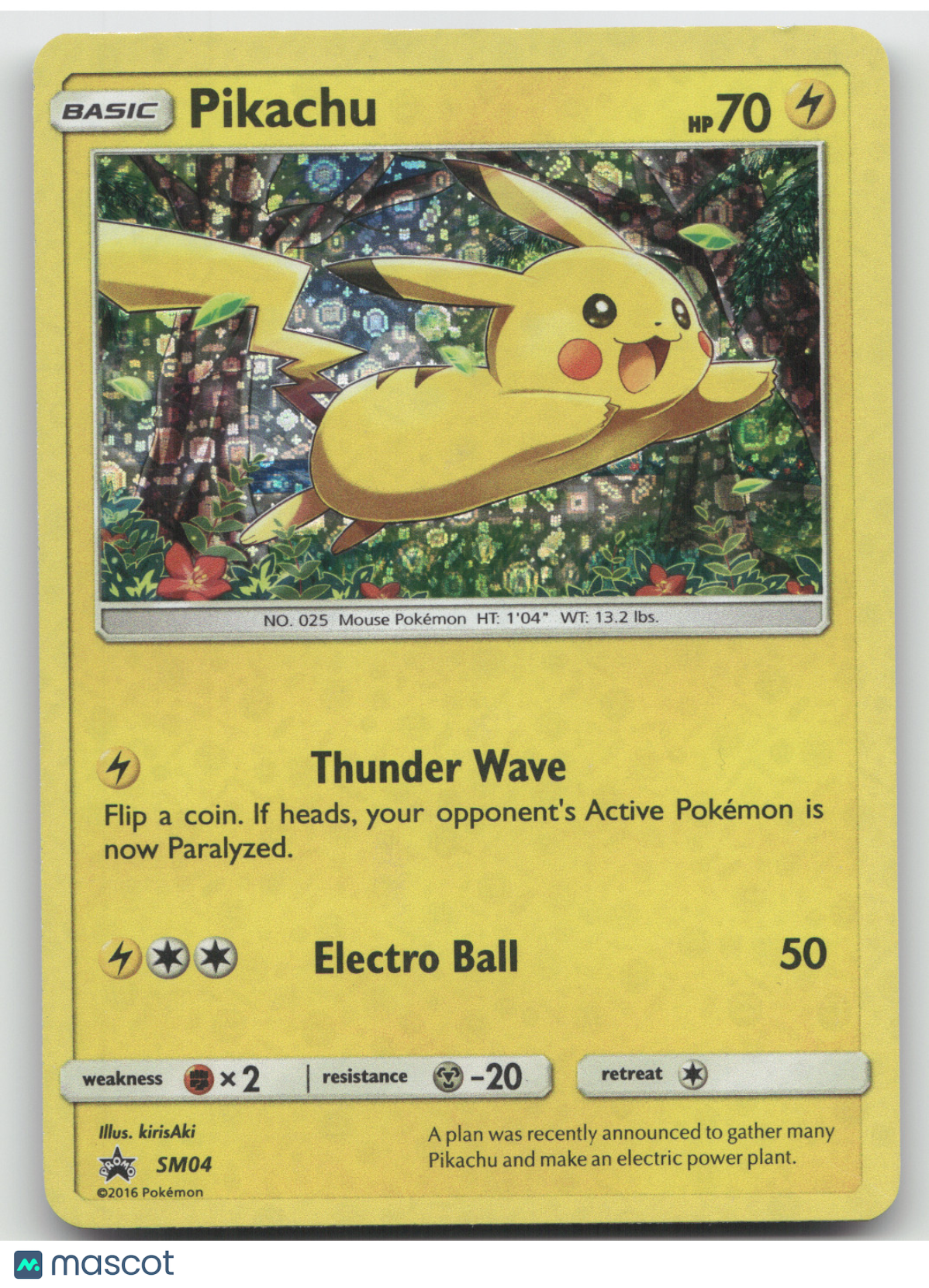 2017 Sun & Moon Pikachu Black Star Promo #SM04