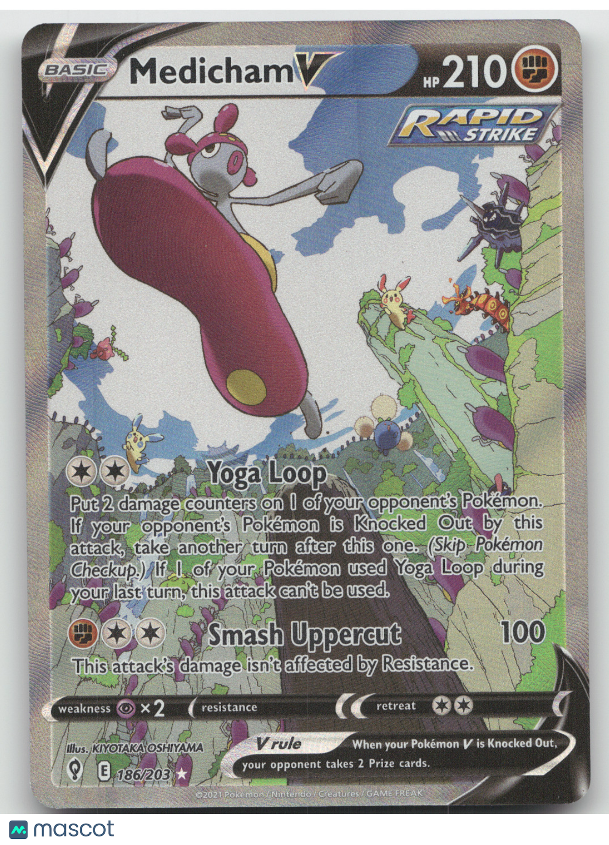 2021 Evolving Skies Medicham V Ultra Rare #186/203
