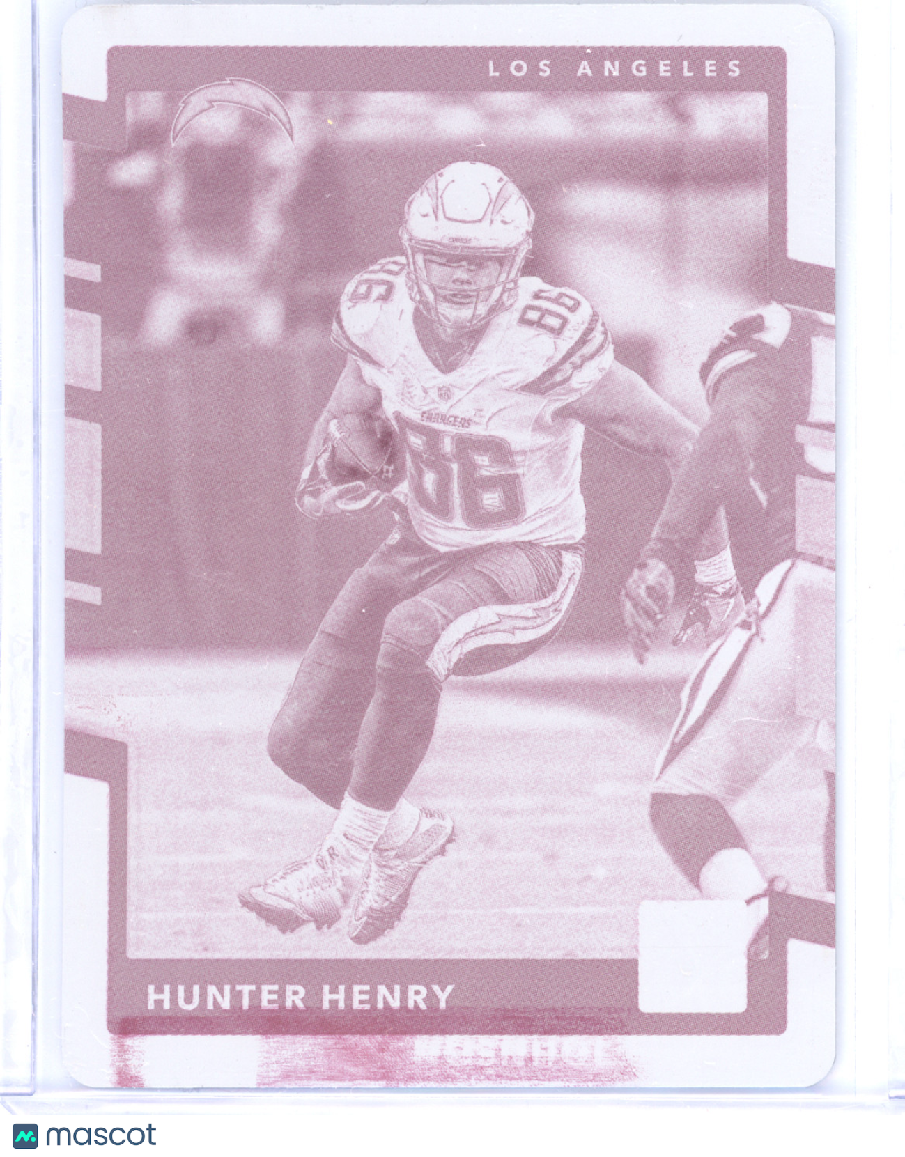 2017 Panini Plates & Patches Hunter Henry #56 Magenta Printing Plate 1/1