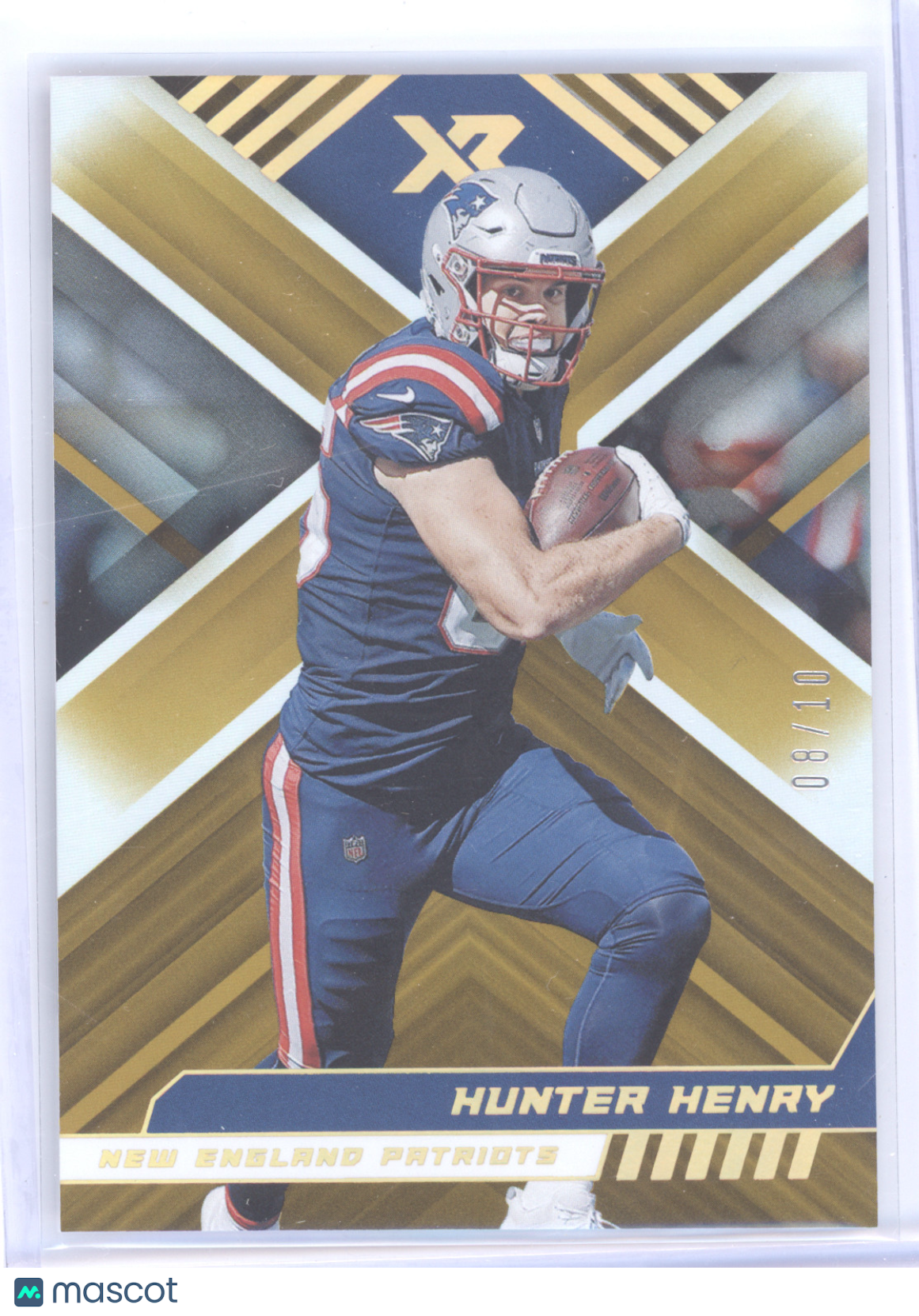 2022 Panini XR Hunter Henry #7 Gold 08/10