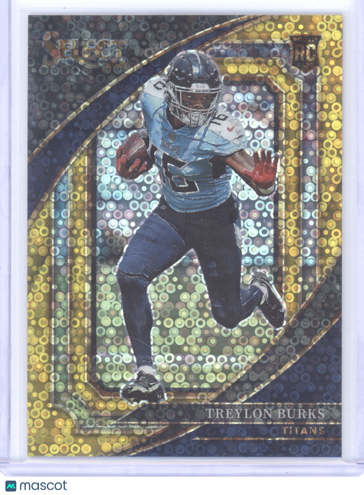 2023 Panini Select Football Treylon Burks #352 Gold Disco 07/10 RC