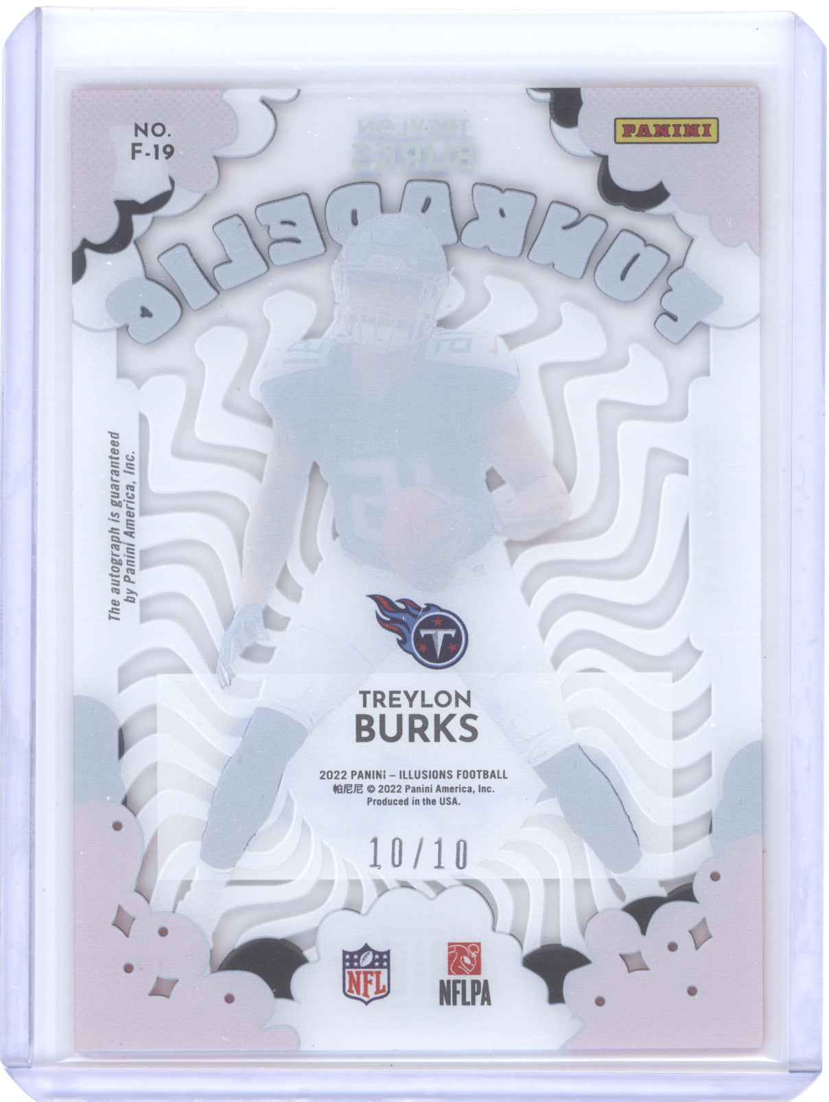 2022 Panini Illusions Funkadelic Treylon Burks #F-19 RC 10/10
