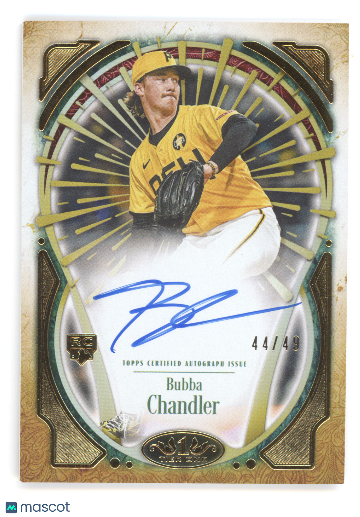2026 Topps Tier One Tier One Xplosions Autograph Bubba Chandler #TIXABC RC 44/49