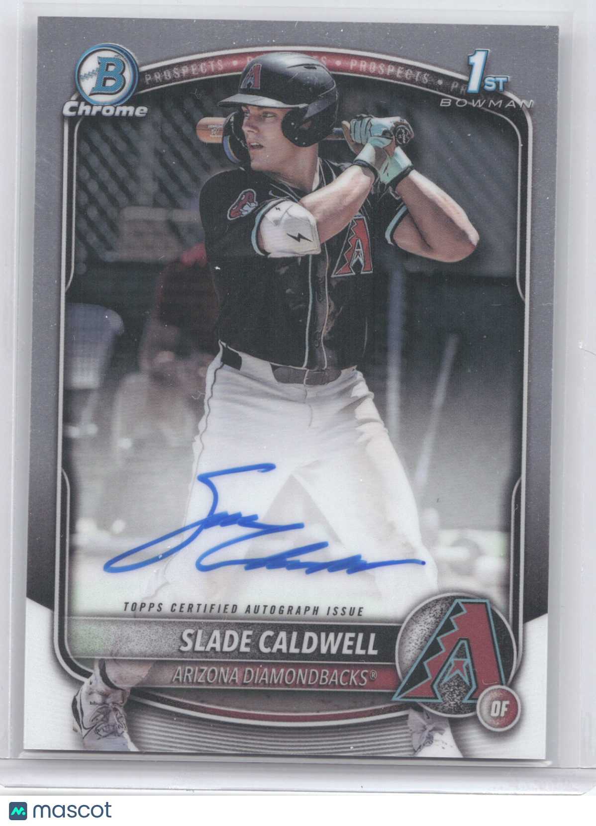 2025 Bowman Chrome Prospect Autograph Slade Caldwell #CPA-SC 1st Bowman