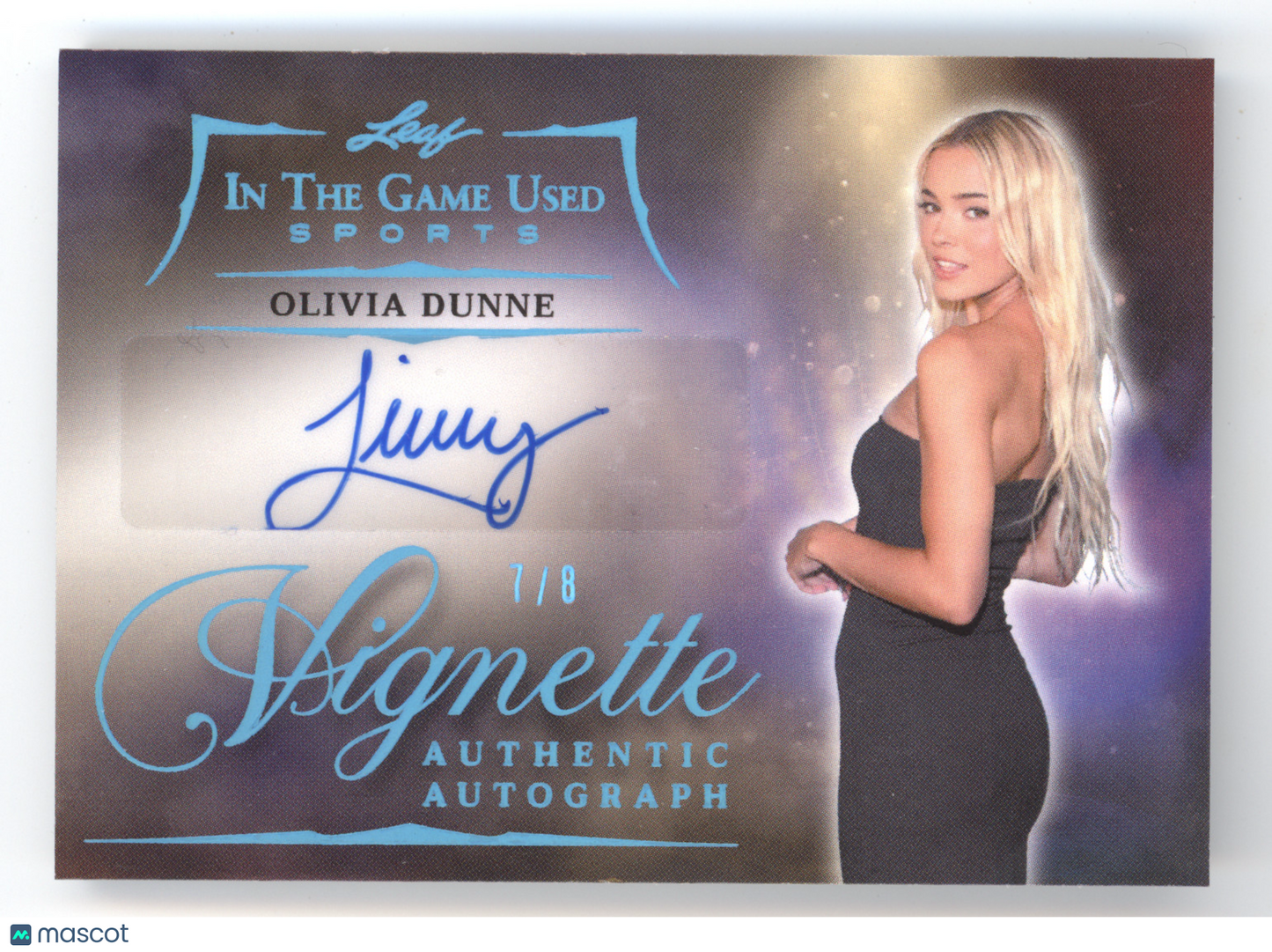 2025 Leaf In The Game Used Sports Vignette Olivia Dunne #VOD1 Authentic Auto 7/8