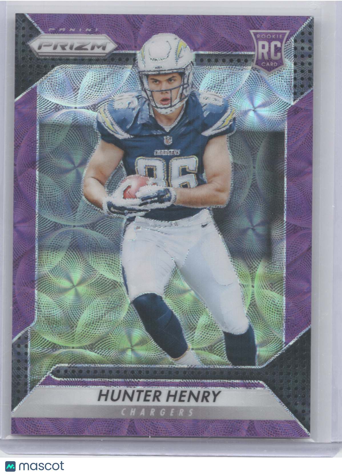 2016 Panini Prizm Hunter Henry #262 Purple Scope 36/99 RC