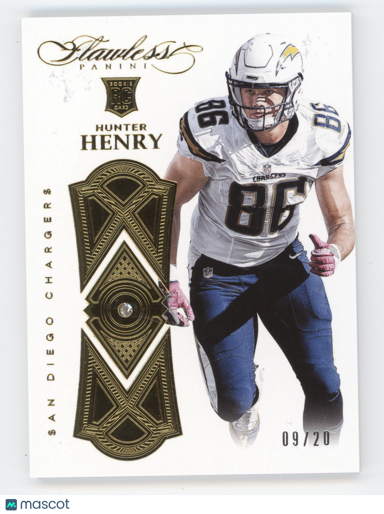2016 Panini Flawless Hunter Henry #100 RC 09/20