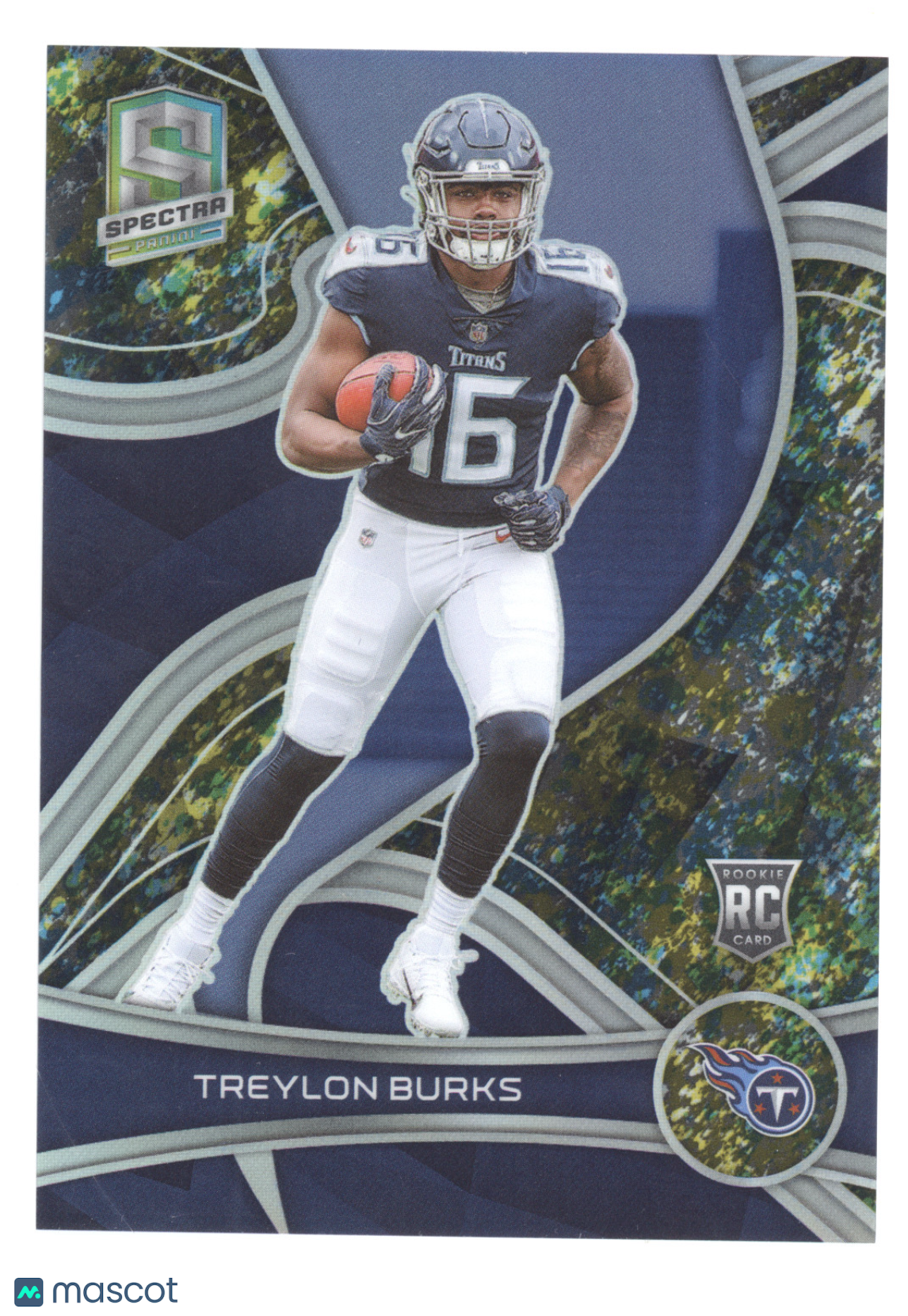 2022 Panini Spectra Prizm Treylon Burks #149 Neon Splatter RC 6/8