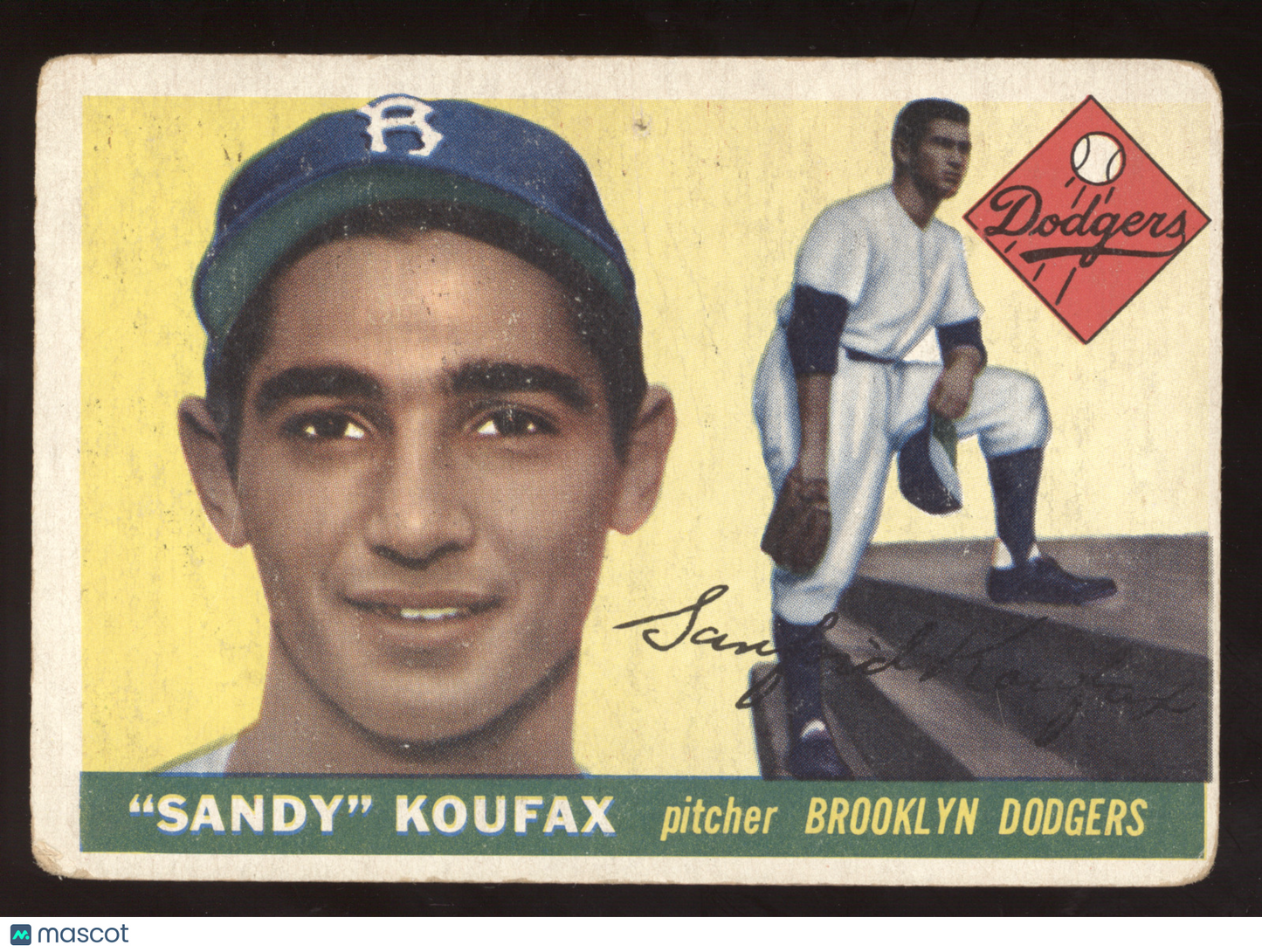 1955 Topps Sandy Koufax #123