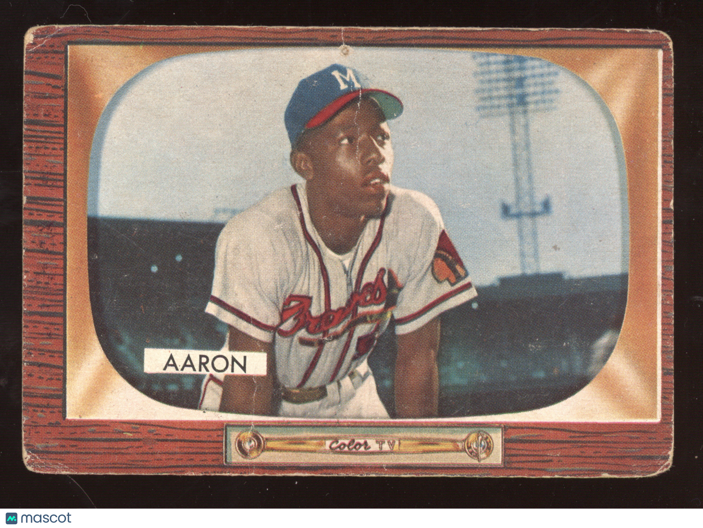 1955 Bowman Hank Aaron #179