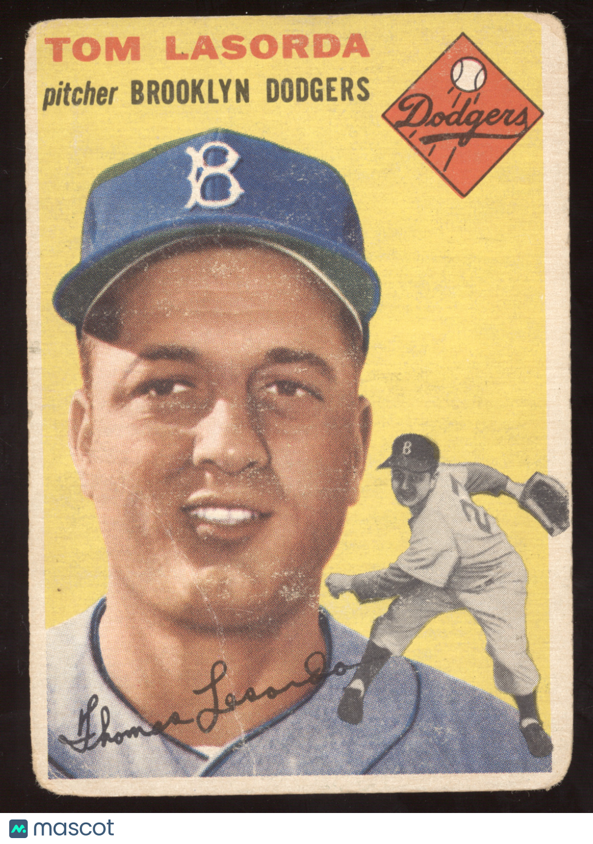 1954 Topps Tom Lasorda #132