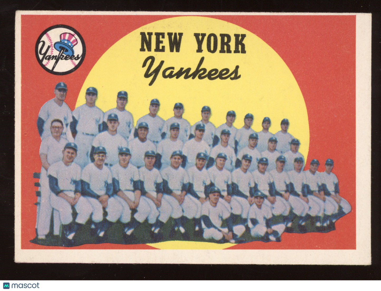 1959 Topps New York Yankees #510 Checklist