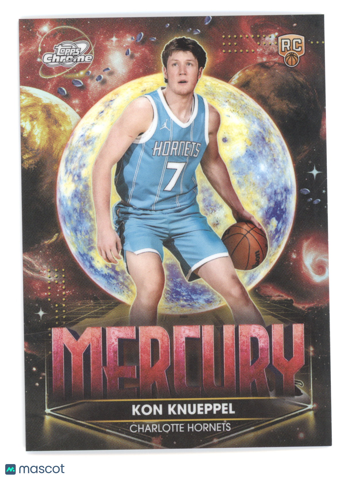 2025 Topps Chrome Planetary Pursuit Mercury Kon Knueppel #PPM-10 RC