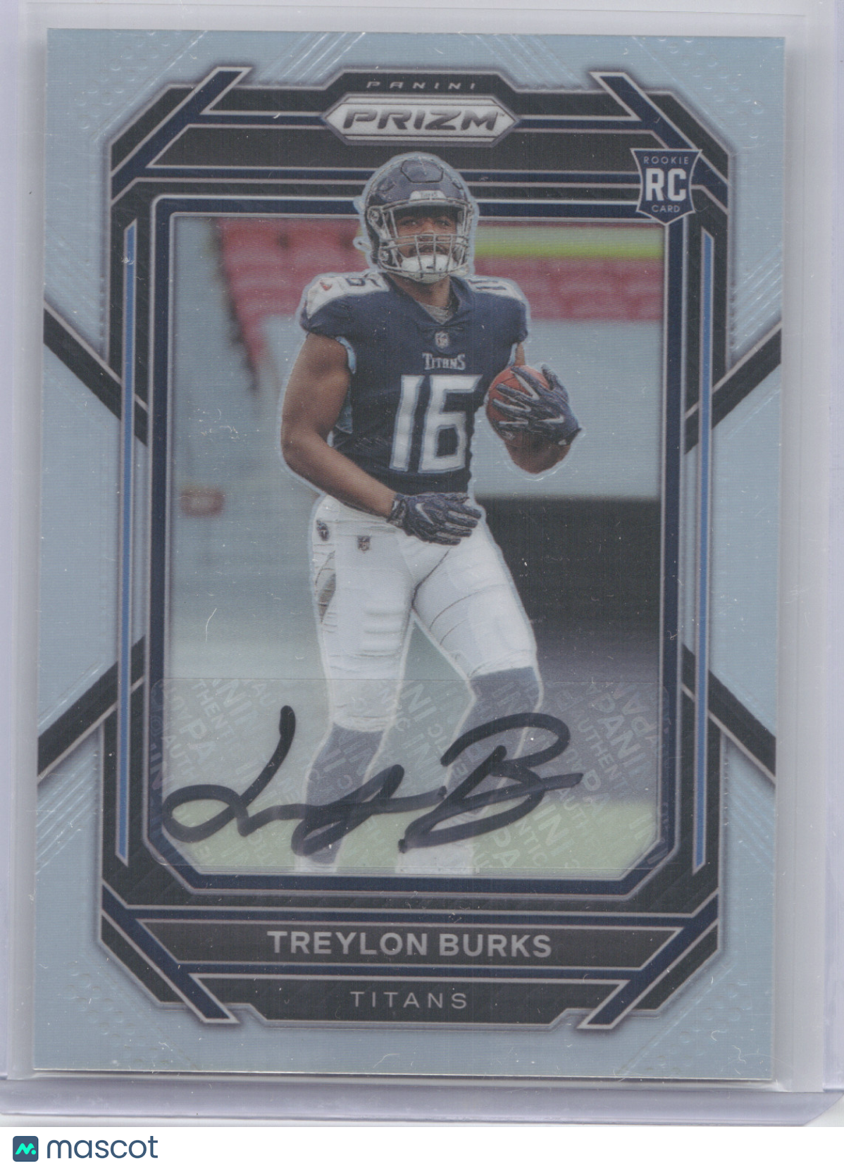2022 Panini Prizm Autograph Treylon Burks #313 Silver RC